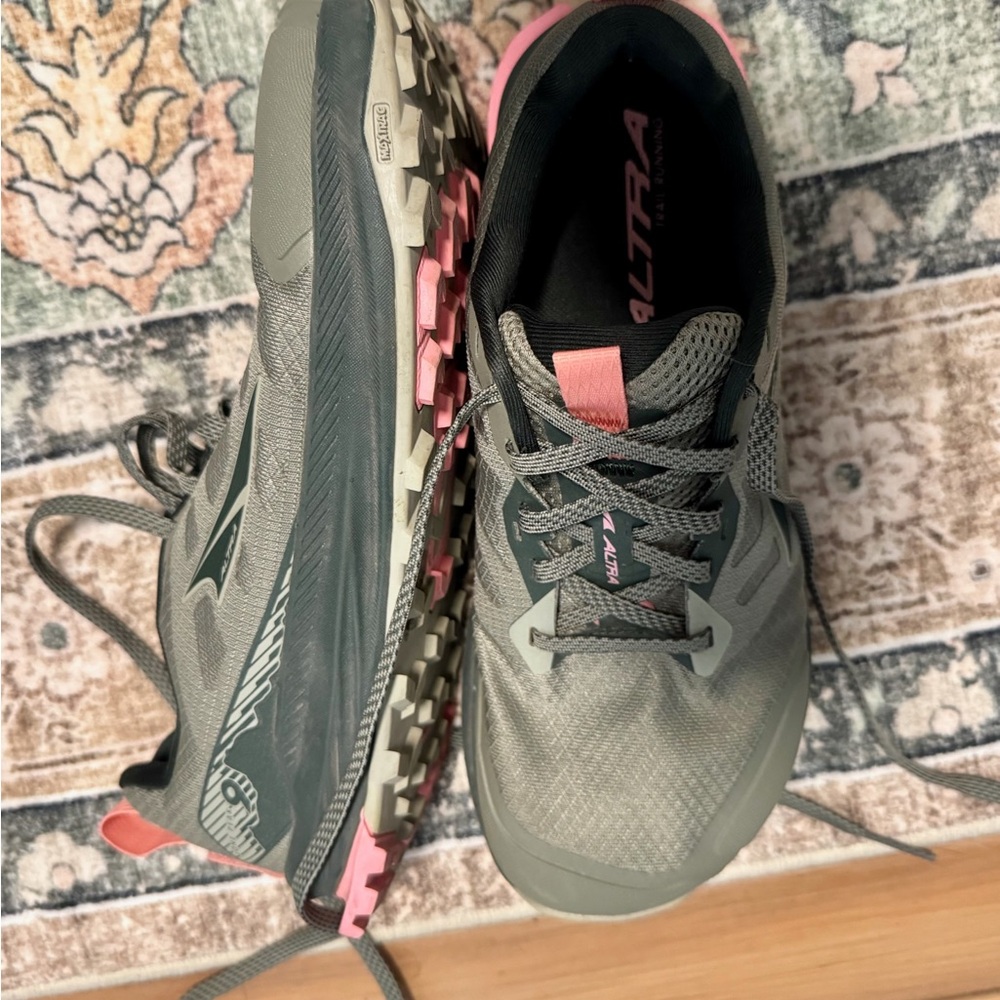 Altra Gray and Pink Women's Trail Running Shoes